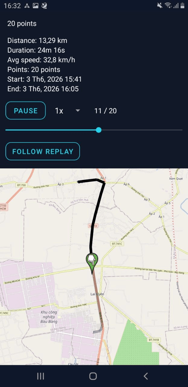 PeerMesh shared trail replay